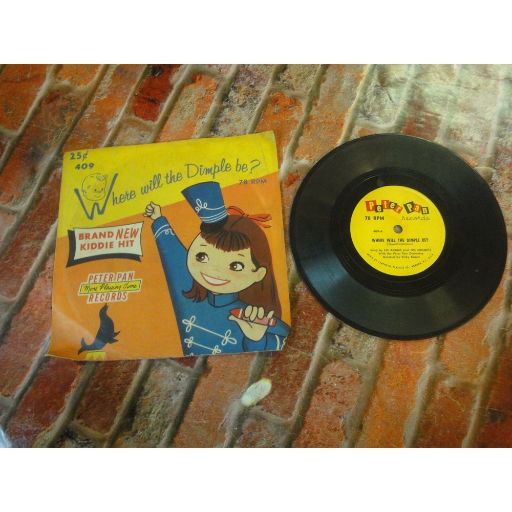 Vintage Ballard of davy Crockett skip to my lou 78RPM Peter pan records 1955 VTG